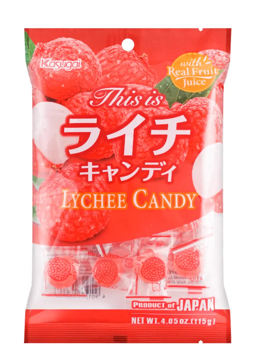 Kasugai Lychee Hard Candy with real fruit juice 4.05oz Find Delici