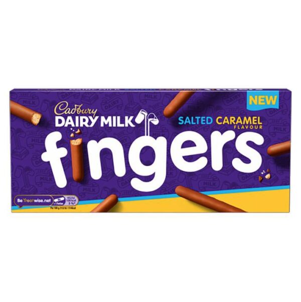 Cadbury Dairy Milk Salted Caramel Fingers 114g