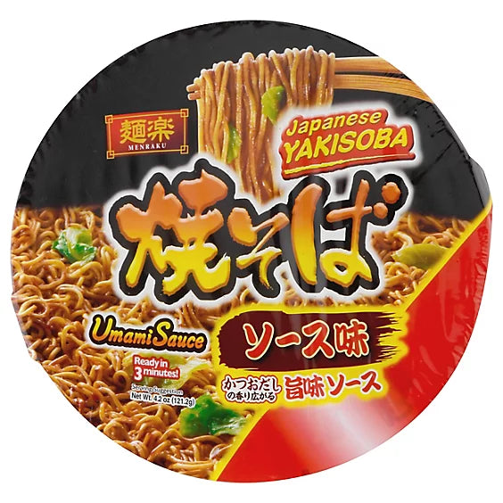 Hikari Menraku Yaksoba Umami Sauce Ramen 4.2oz