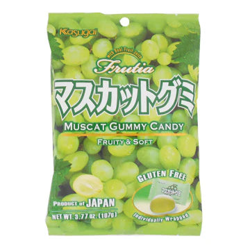 Kasugai Frutia Muscat Gummies Pouch Bag 3.77oz – Aji