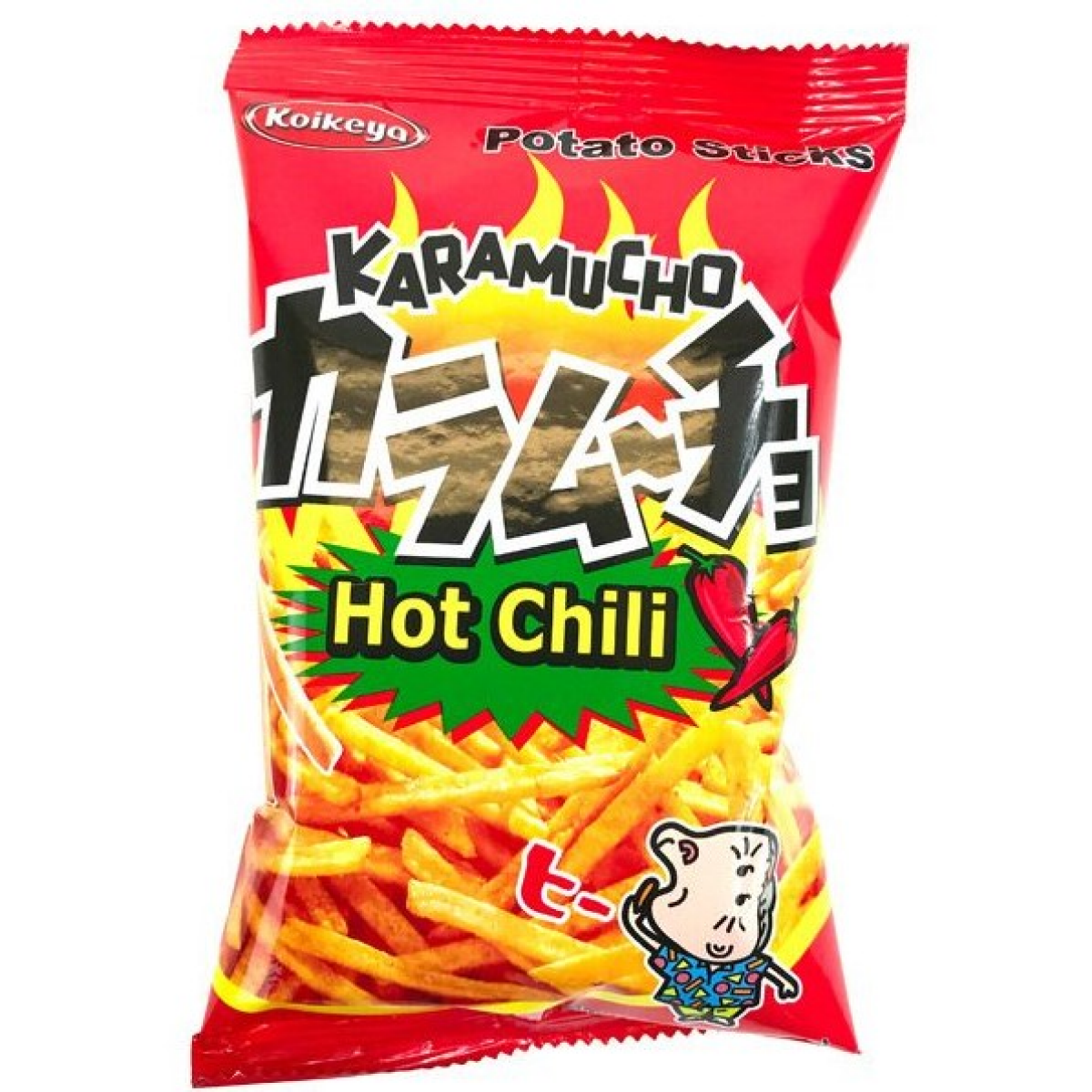 Koikeya Karamucho Potato Sticks, Hot Chili, 3.5 oz