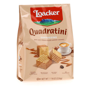 Loacker Quadratini Tiramisu Cream Filled Wafers, 7.76 oz.