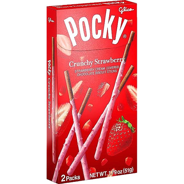 Glico Crunchy Strawberry Pocky, 1.79 oz