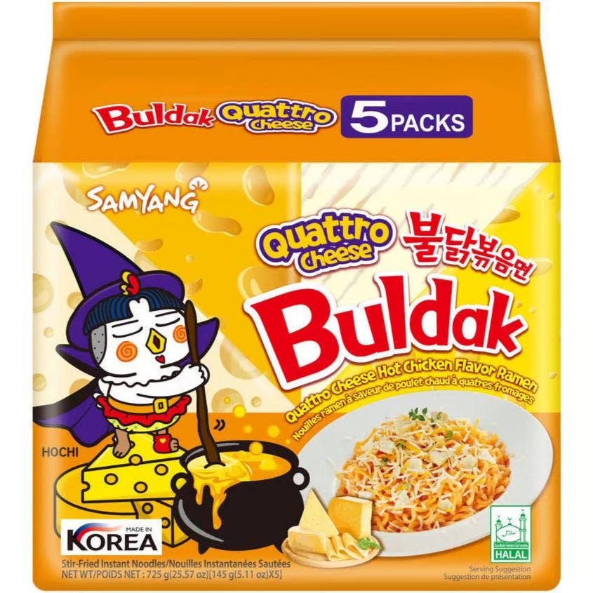 Samyang Buldak Quattro Cheese Hot Chicken Ramen 145g (Korea)